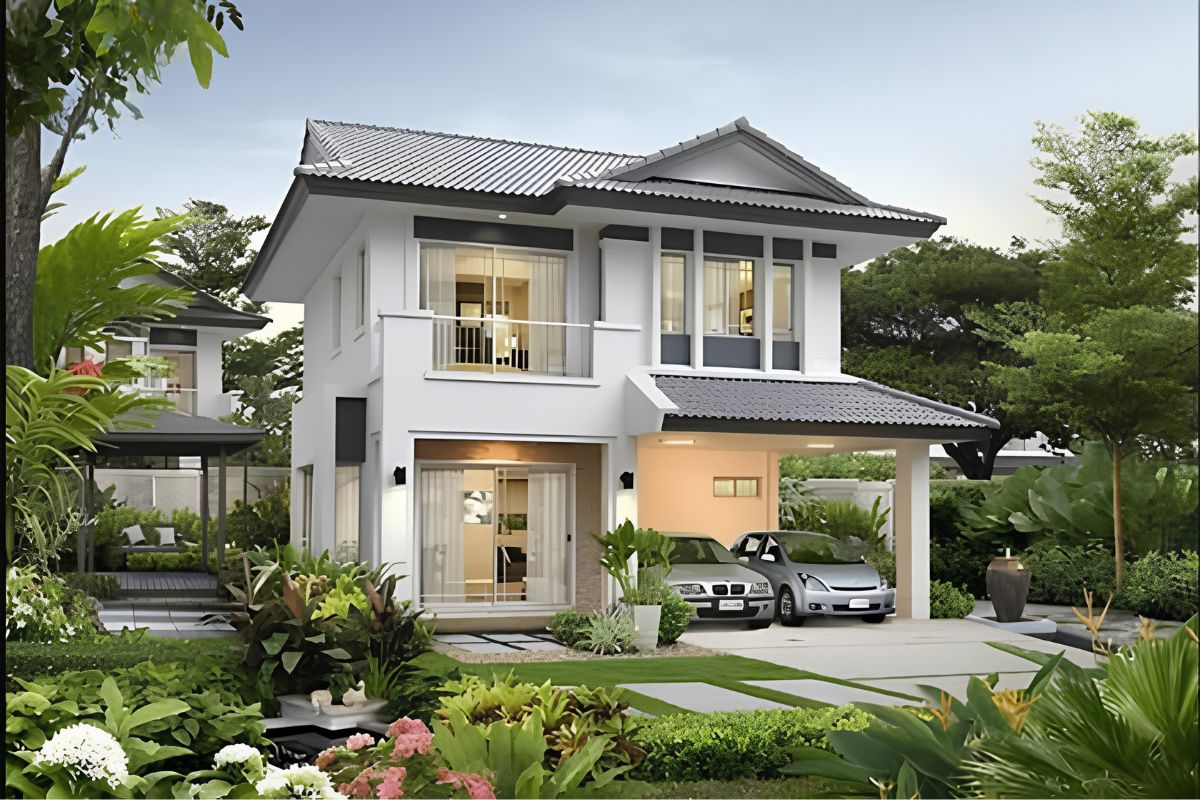 Khoảng xanh đóng vai trò như lớp đệm giúp công trình luôn mát mẻ và dễ chịu (Ảnh: Sưu tầm)