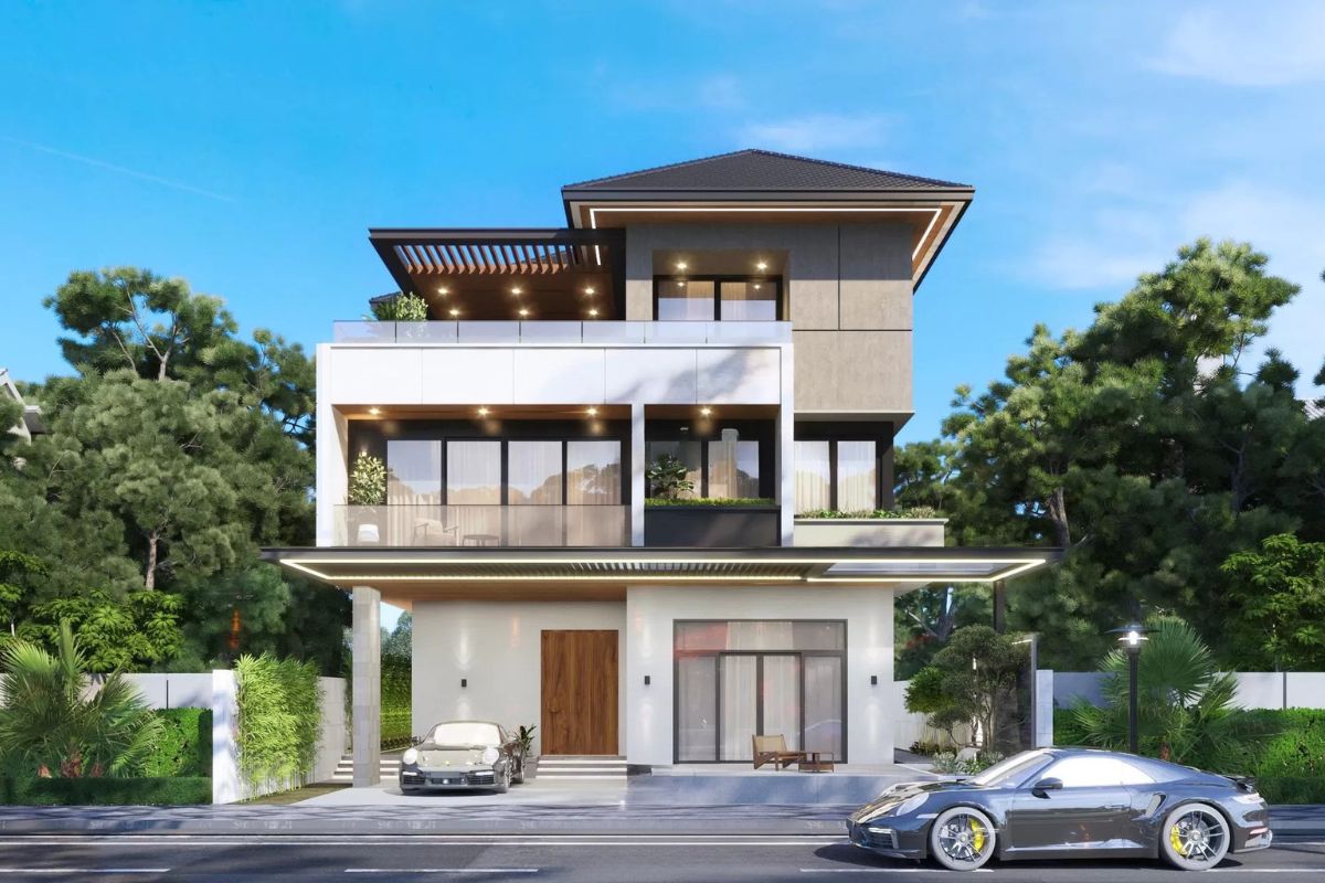 Không chỉ là nơi ở, biệt thự 3 tầng 100m2 còn phản ánh phong cách sống, dấu ấn cá nhân và vị thế của gia chủ thông qua từng đường nét kiến trúc (Ảnh: Sưu tầm)