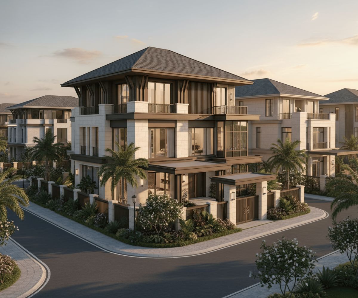 Những mảng khối mạnh mẽ cùng cách tổ chức không gian linh hoạt tạo nên diện mạo hiện đại đầy cuốn hút (Ảnh: Sưu tầm)