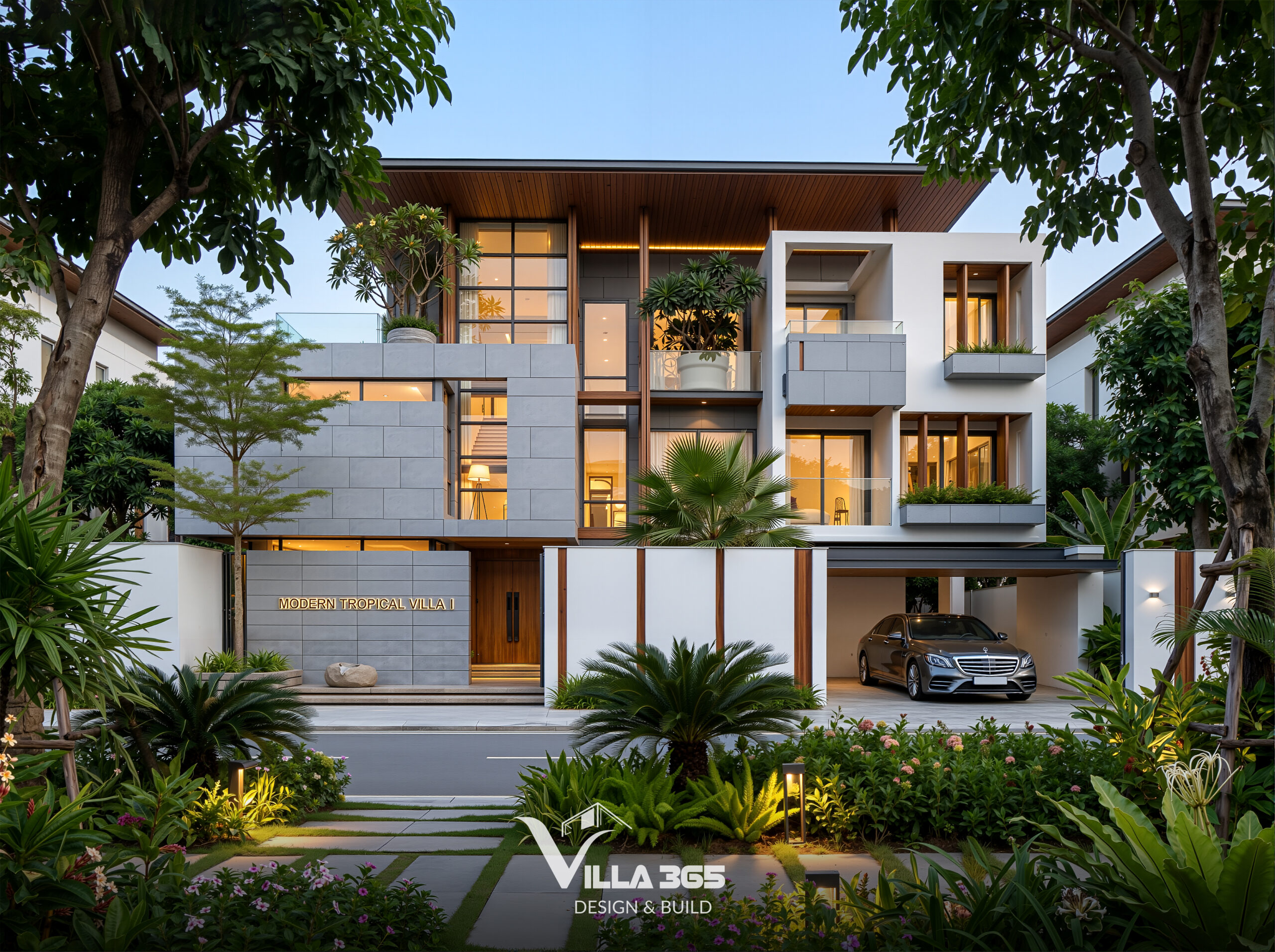 Sắc xanh mang đến những khoảng không gian “chữa lành” cho Hạ Villa
