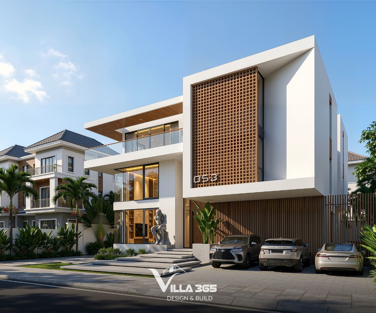 Tượng điêu khắc góp phần làm mềm hình khối kiến trúc