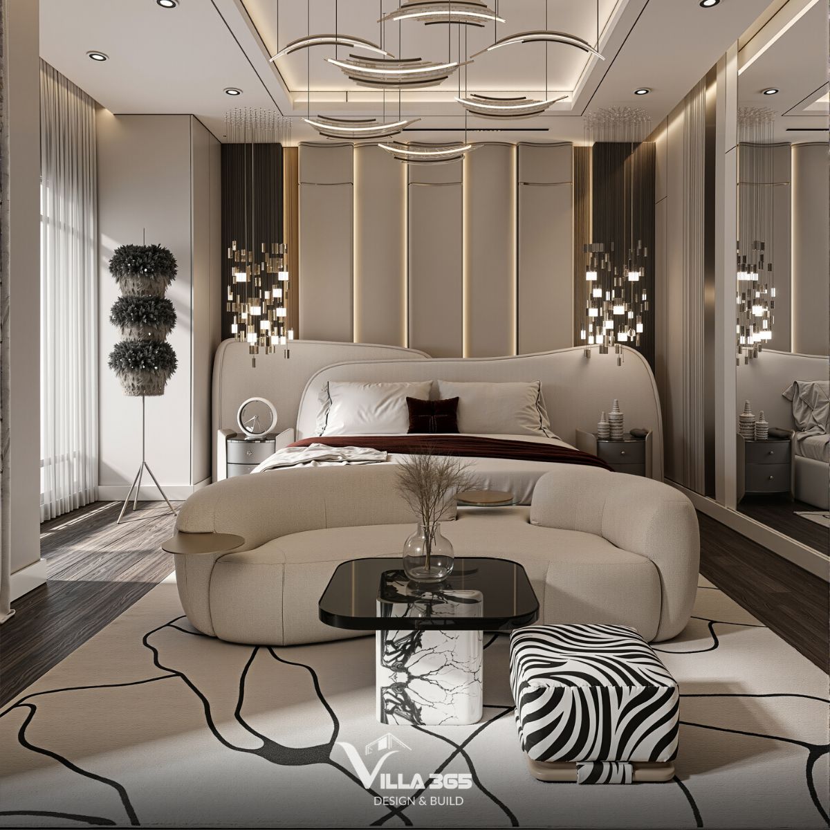 Với tinh thần tiết chế nhưng đẳng cấp, mẫu nội thất biệt thự song lập đẹp theo phong cách Modern Luxury tạo điểm nhấn bằng tỷ lệ hài hòa, ánh sáng tinh tế và vật liệu có chiều sâu 