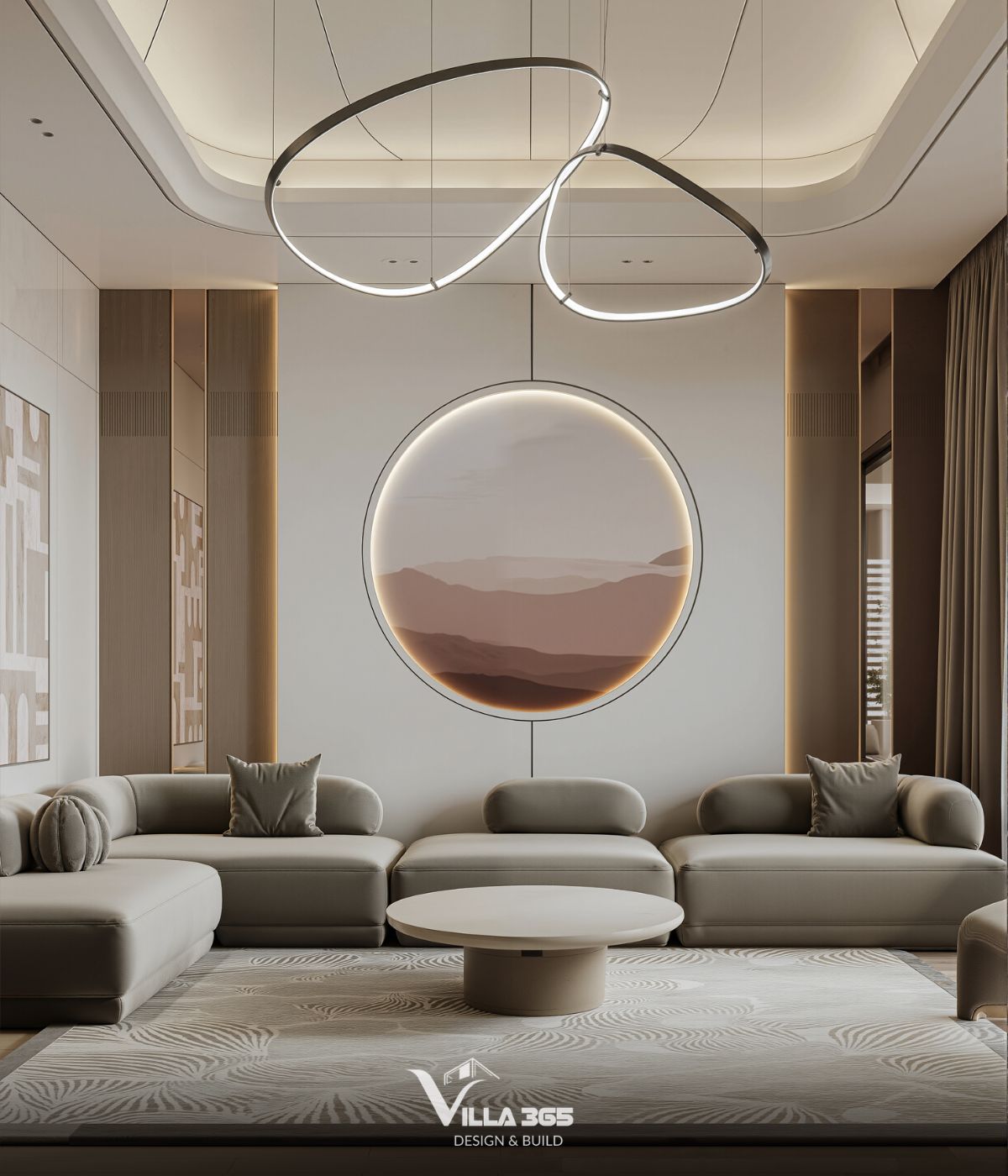 Nội thất biệt thự song lập phong cách Nhật Bản & Minimalism hướng đến sự tinh giản, yên tĩnh và cân bằng thông qua màu trung tính, gỗ sáng màu và ánh sáng tự nhiên 