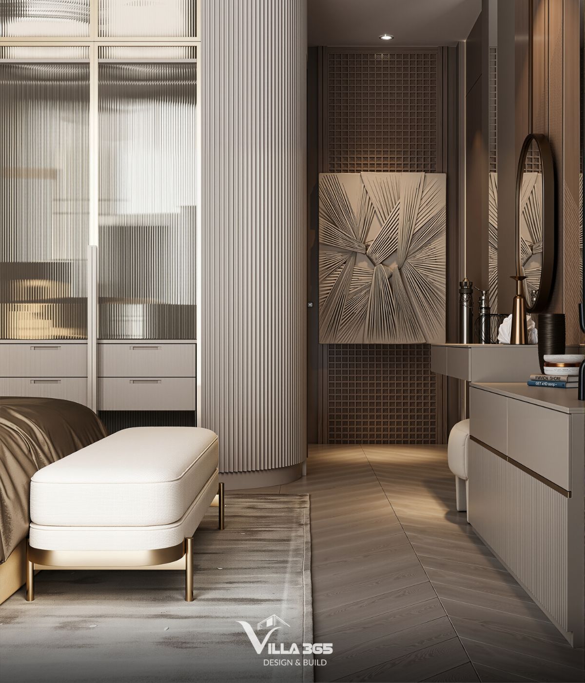 Thiết kế nội thất Plateau Villa – Biệt thự nghỉ dưỡng “đa năng”, thoáng sáng cho gia đình ba thế hệ 12 Nội thất bo cong giúp không gian trở nên mềm mại, dễ chịu hơn