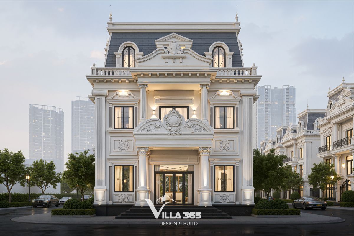 Thiết kế biệt thự tân cổ điển Gò Vấp mang vẻ đẹp sang trọng và giá trị bền vững theo thời gian