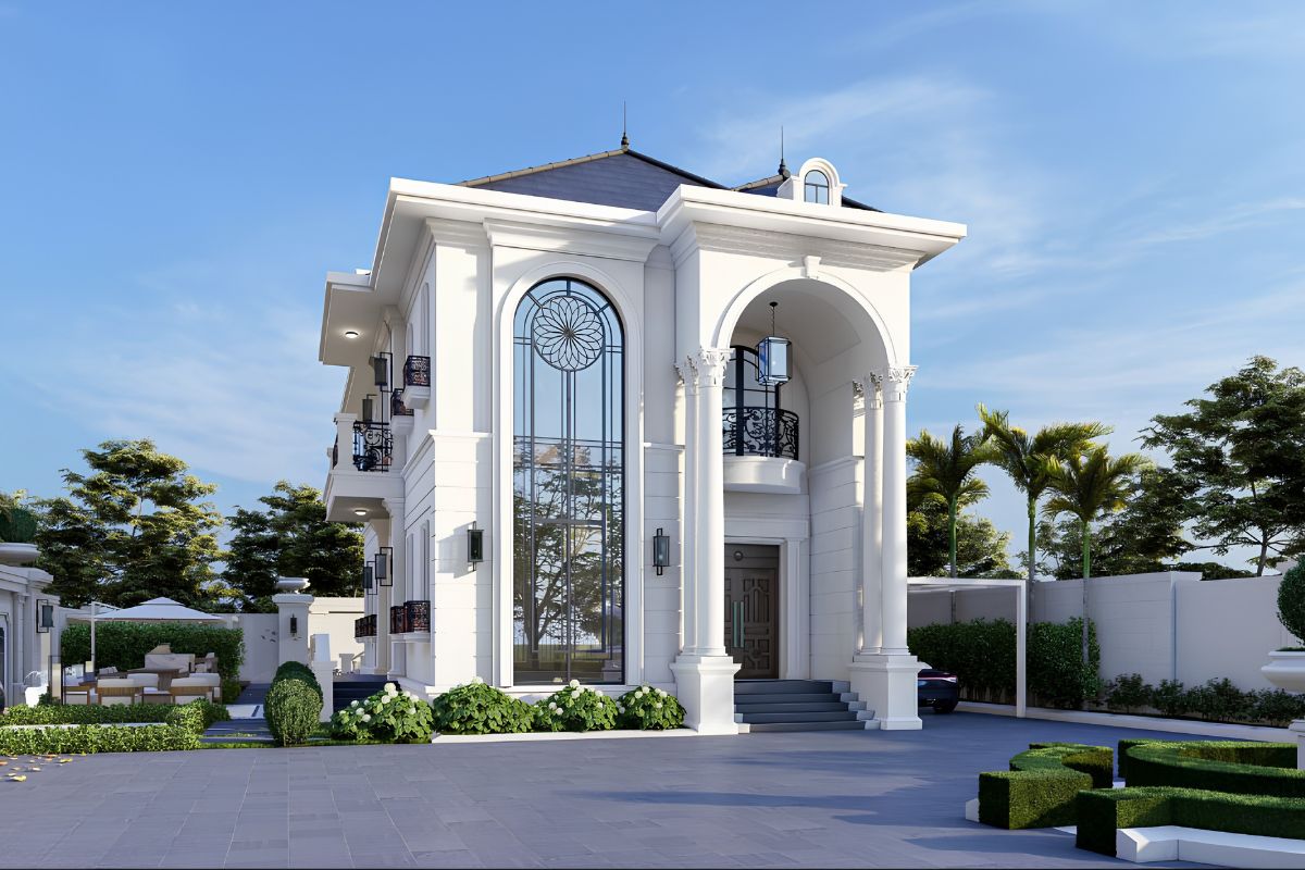 Sân vườn, hồ cá và tiểu cảnh giúp biệt thự trở thành không gian thư giãn lý tưởng giữa lòng đô thị (Ảnh: Sưu tầm)