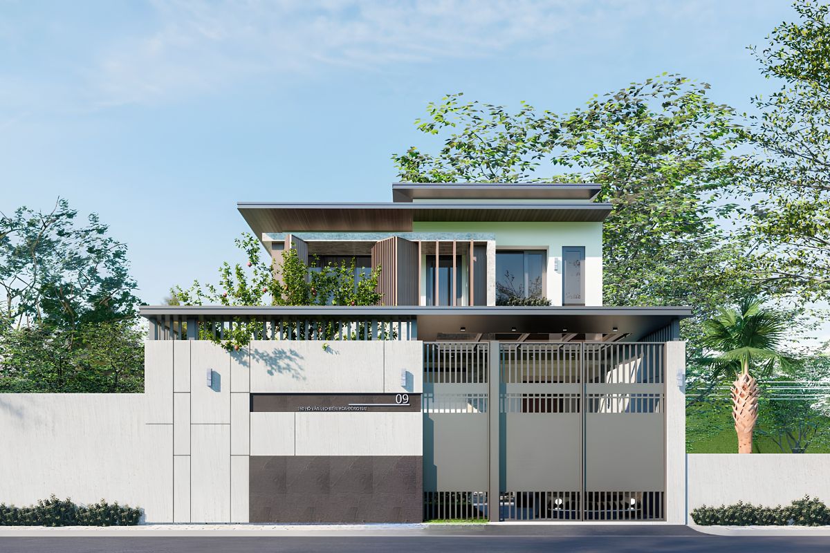 Thiết kế đồng bộ từ kiến trúc đến nội thất giúp mẫu biệt thự 2 tầng 100m2 đẹp duy trì giá trị sử dụng lâu dài (Ảnh: Sưu tầm)