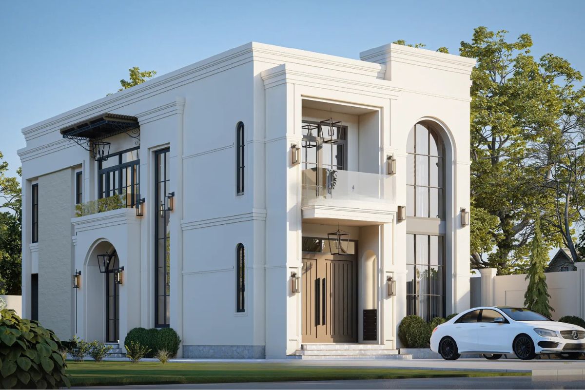 Mẫu biệt thự 2 tầng châu Âu đẹp 5 phòng ngủ cần mặt bằng rộng, tỷ lệ hợp lý và cách tổ chức công năng khoa học  (Ảnh: Sưu tầm)