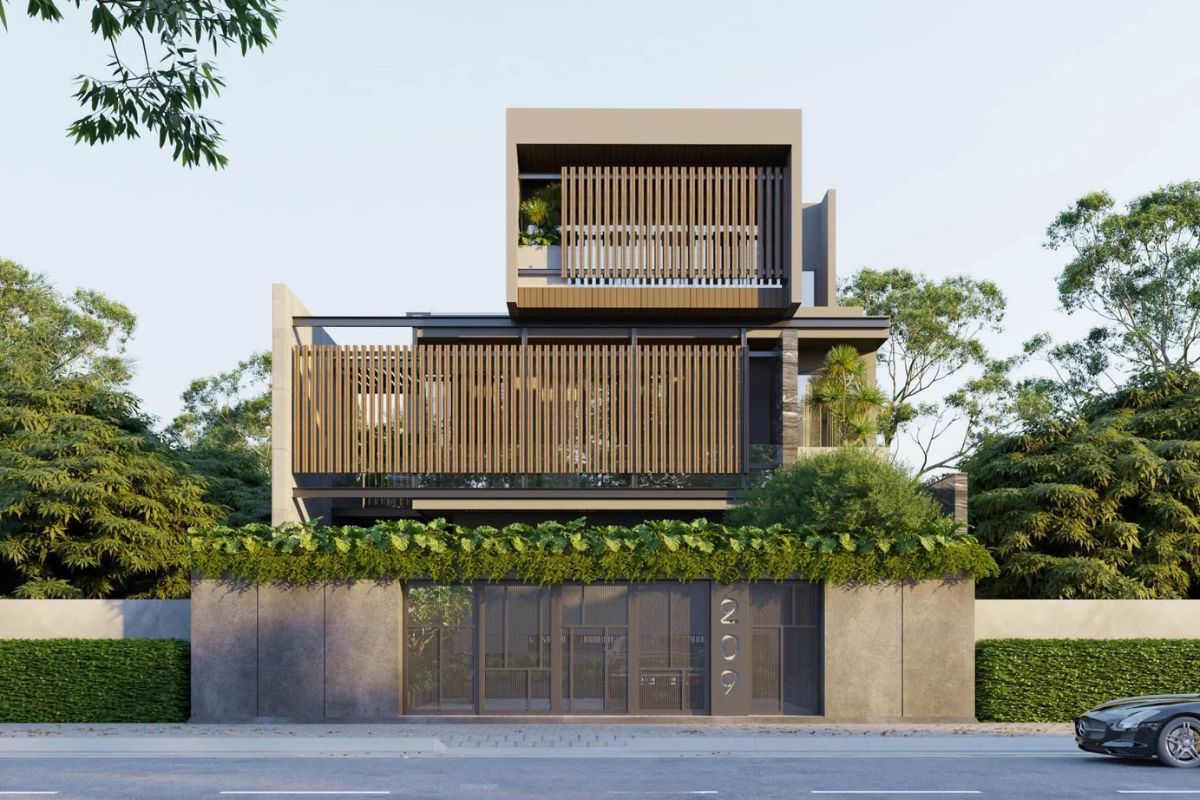 Chi phí xây biệt thự 3 tầng 120m2 được xác định theo diện tích quy đổi, vật liệu và mức hoàn thiện (Ảnh: Sưu tầm)