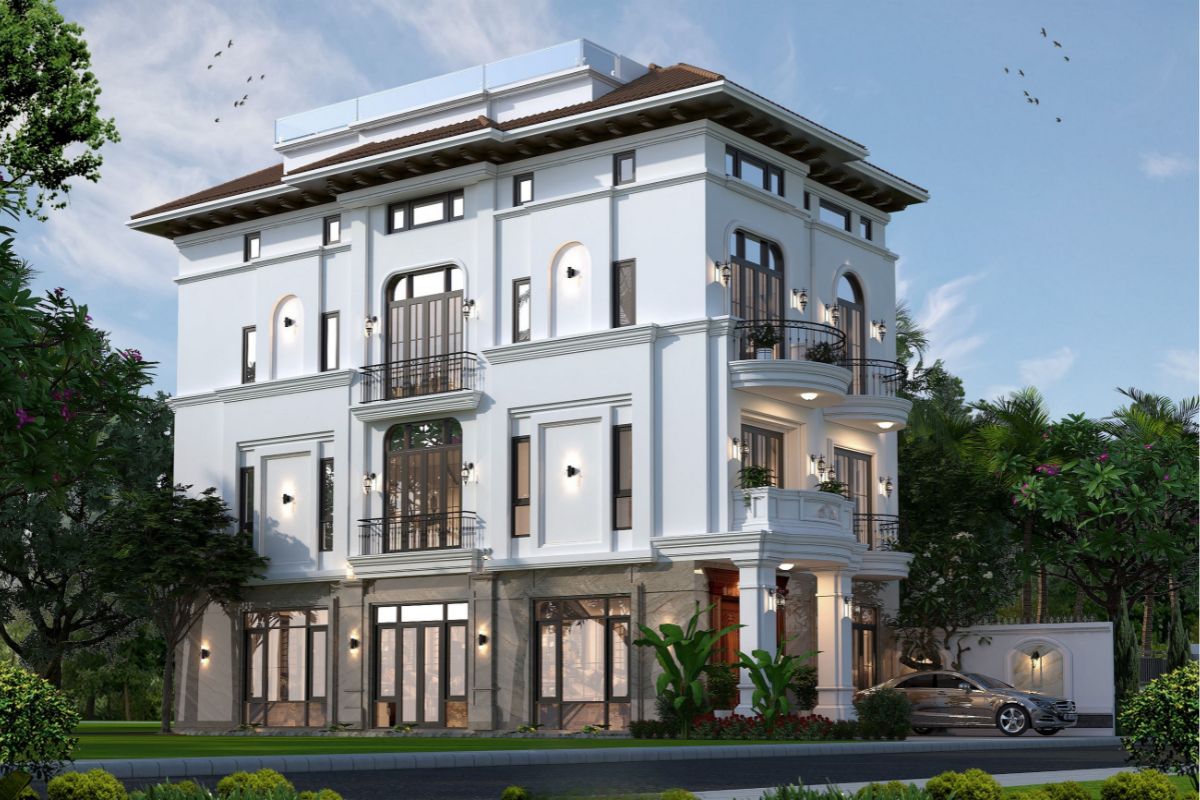 Biệt thự phong cách Indochine mang vẻ đẹp Á Đông ấm áp, phù hợp những gia chủ yêu sự tinh tế và bản sắc riêng  (Ảnh: Sưu tầm)
