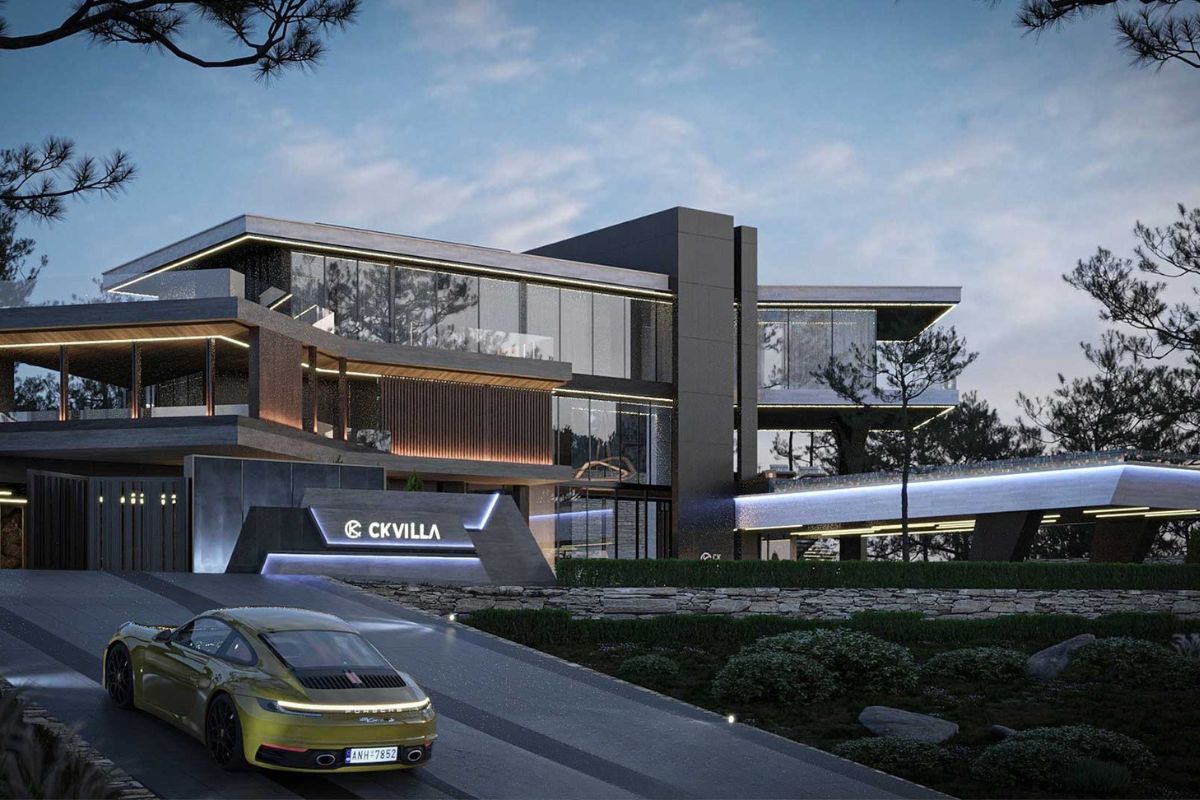 Biệt thự 3 tầng 6 phòng ngủ thường phù hợp với lô đất từ 150–300m² trở lên, tùy nhu cầu sân vườn và gara (Ảnh: Sưu tầm)