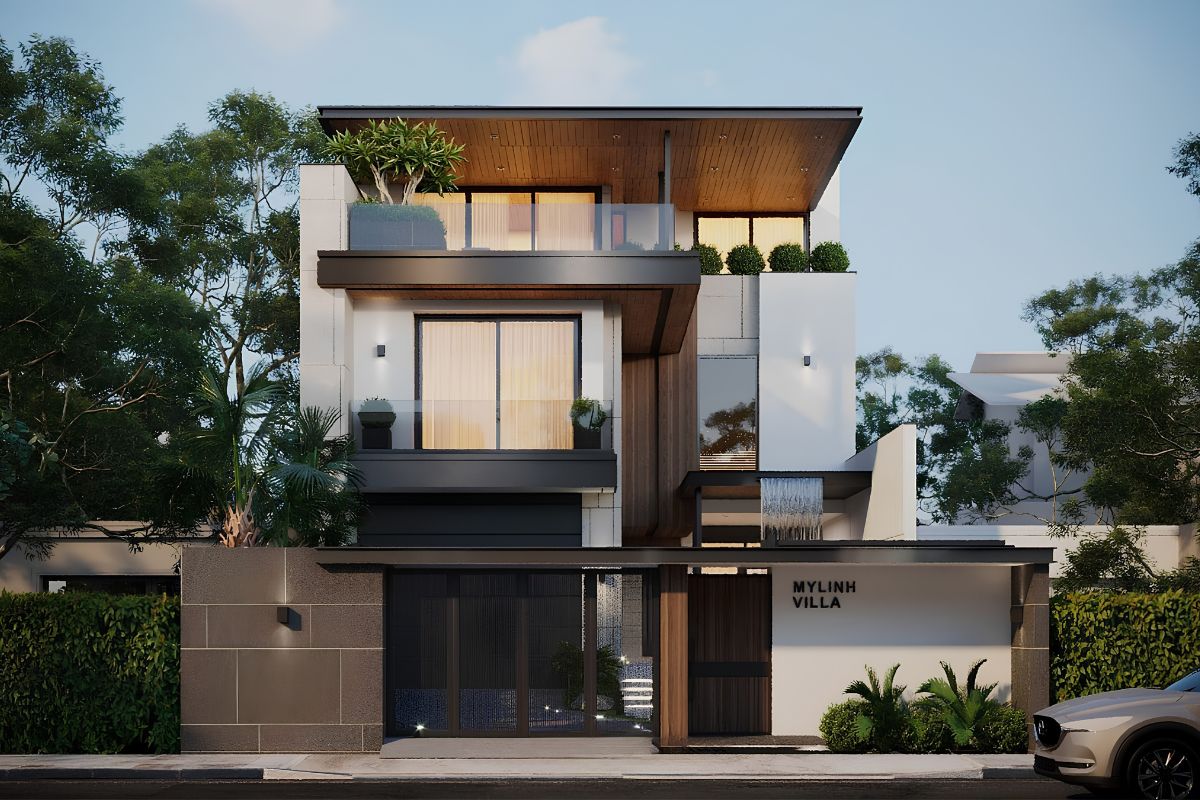 Diện tích 250m² cho phép tổ chức sảnh thang rộng rãi, kết nối thuận tiện các khu vực sinh hoạt  (Ảnh: Sưu tầm)