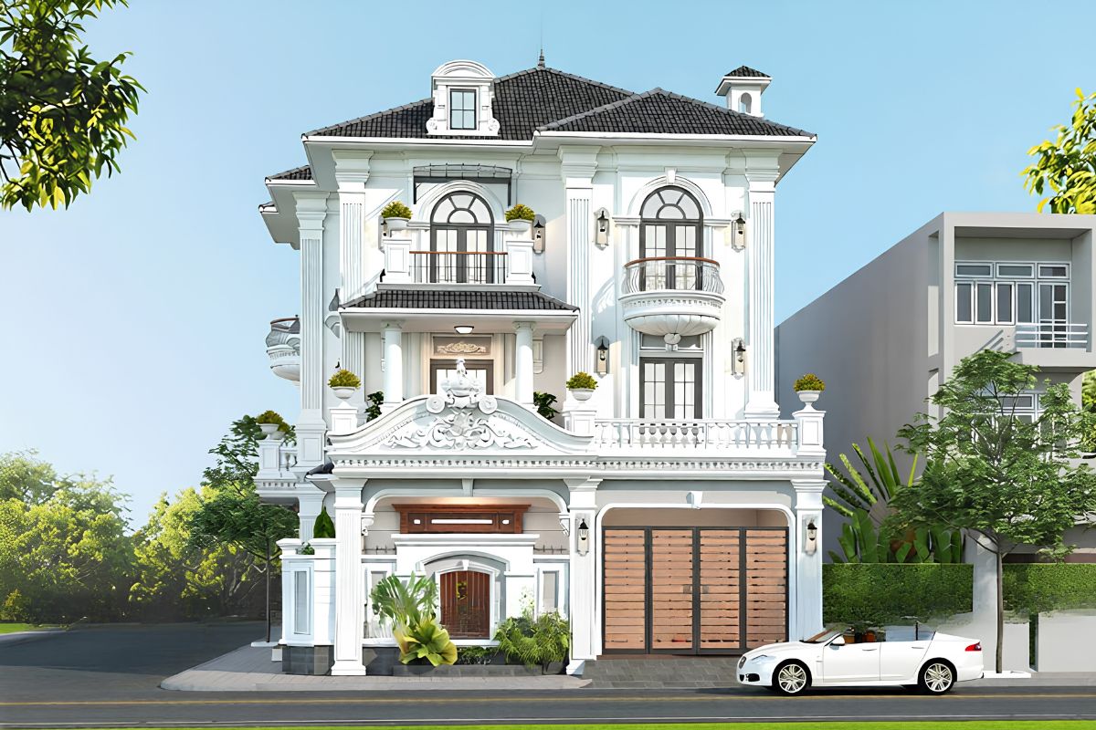 Biệt thự mái Nhật tích hợp thang máy hài hòa giữa vẻ thanh lịch, nhẹ nhàng và tiện nghi hiện đại (Ảnh: Sưu tầm)