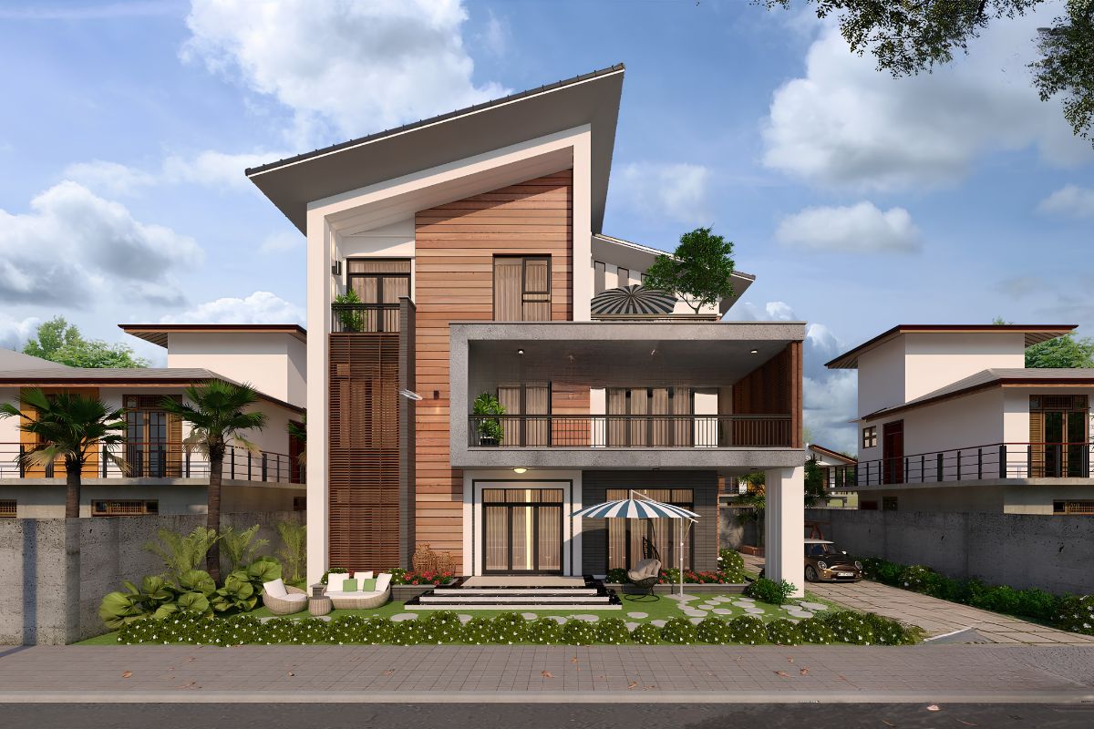 Đây là lựa chọn lý tưởng cho gia chủ muốn sở hữu một biệt thự mái lệch đẹp có diện mạo khác biệt và dễ nhận diện (Ảnh: Sưu tầm)