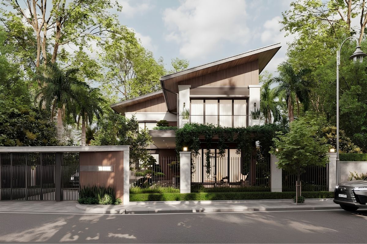 Gia chủ yêu thích vẻ mềm mại có thể tham khảo thêm biệt thự 3 tầng mái Nhật cách điệu để tạo diện mạo thanh thoát hơn (Ảnh: Sưu tầm)