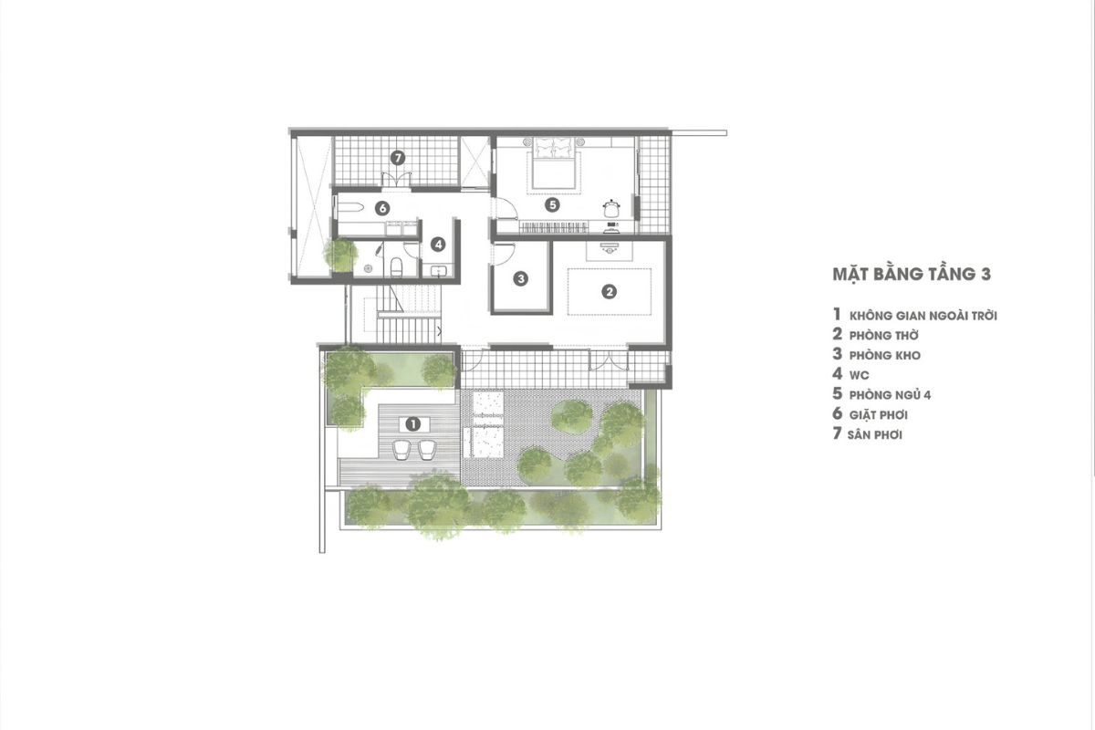 Một thiết kế biệt thự 3 tầng mái lệch đẹp không chỉ ấn tượng ở hình khối bên ngoài, mà còn phải có mặt bằng khoa học, thoáng sáng và dễ sử dụng lâu dài (Ảnh: Sưu tầm)