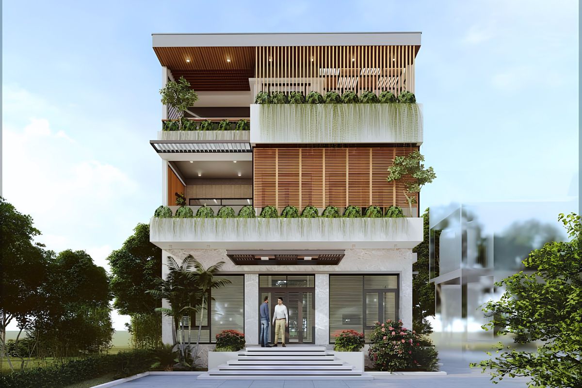 Biệt thự 3 tầng hiện đại là lựa chọn phù hợp cho chủ đầu tư muốn tối ưu chi phí xây biệt thự 3 tầng mà vẫn giữ được vẻ đẹp lâu dài  (Ảnh: Sưu tầm)