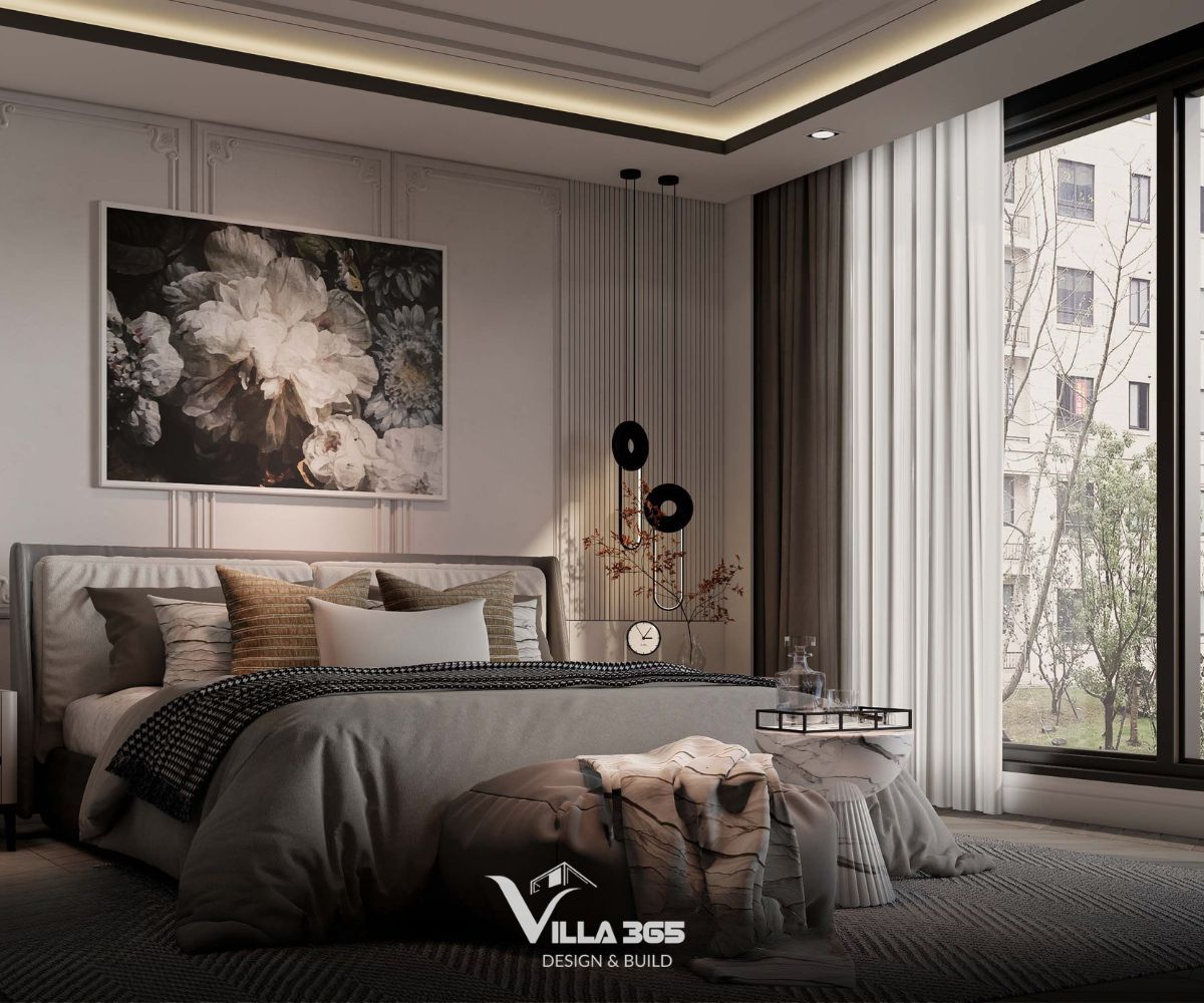 Smart Home, đèn cảm biến và tủ âm tường giúp phòng ngủ tối ưu công năng mà vẫn thoáng rộng
