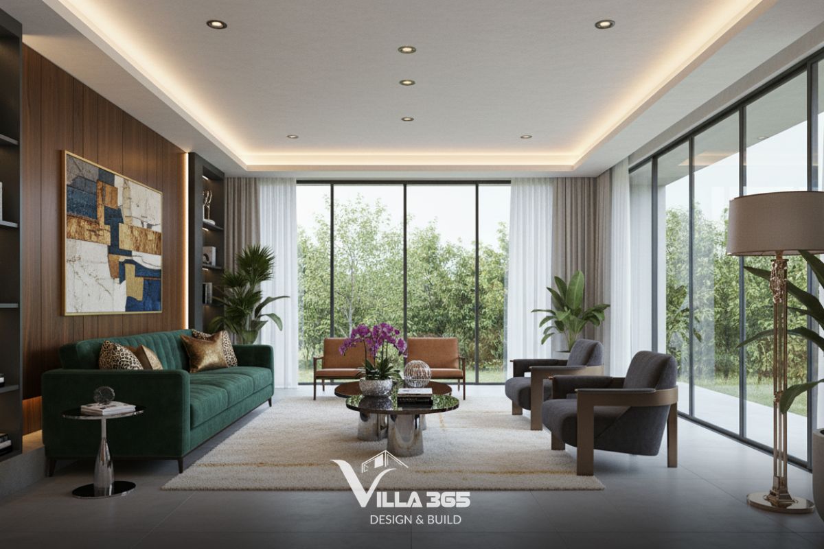 Sofa trong phòng khách hợp phong thủy nên có điểm tựa vững chắc, tầm nhìn hướng ra cửa để tạo thế chủ động và ổn định 
