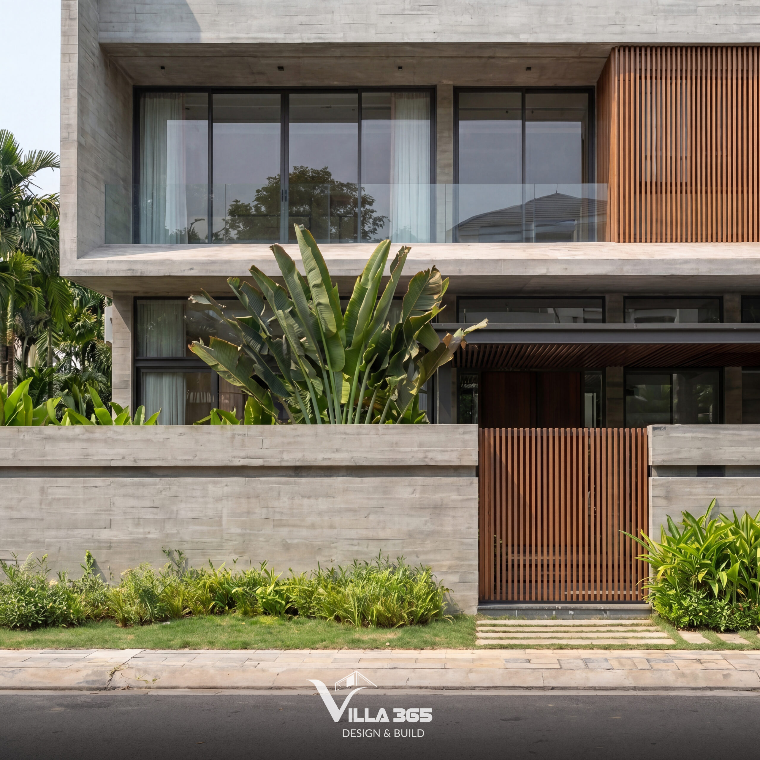 Sum Vầy Villa - Vẻ đẹp thô mộc của ngôi nhà ba thế hệ 6 Màu sắc của vật liệu tạo nên một tổng thể cân bằng cho không gian gia đình nhiều thế hệ
