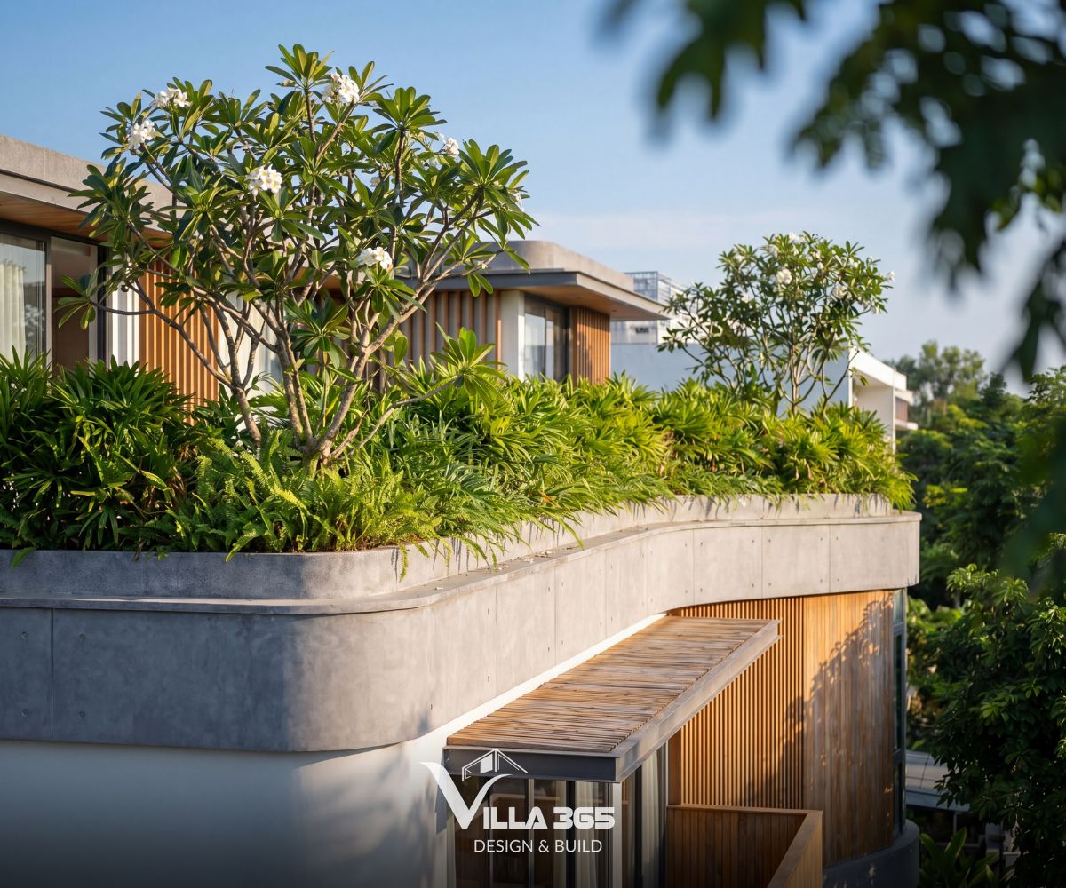 Các bồn cây hỗ trợ giữ nước mưa, nuôi dưỡng thảm thực vật và giảm tải hệ thống thoát nước 