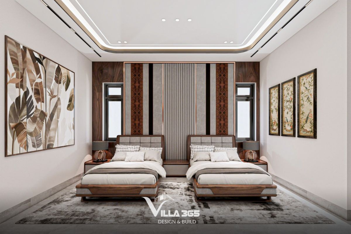 Thiết kế nội thất Homebound Villa - Nghệ thuật phân định không gian trong hình hài đương đại 8 Với người cao tuổi, sự tiện nghi đôi khi bắt đầu từ những điều rất nhỏ: lối đi rộng, những góc bo mềm và giấc ngủ không bị gián đoạn
