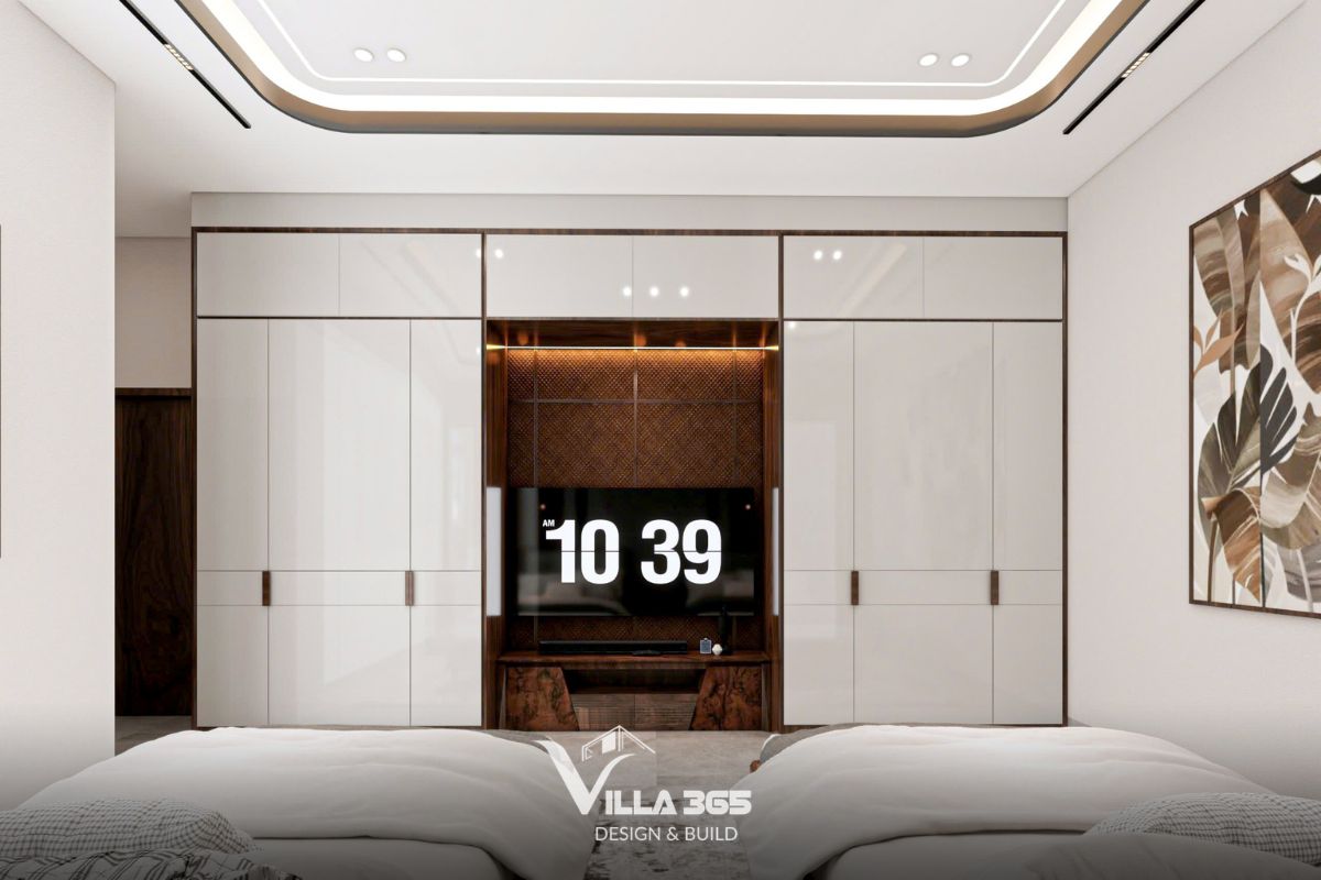 Thiết kế nội thất Homebound Villa - Nghệ thuật phân định không gian trong hình hài đương đại 13 Hệ tủ kịch trần giúp tối ưu công năng lưu trữ