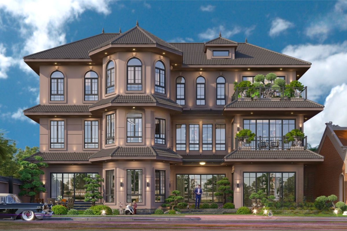 Kiến Trúc Gothic Là Gì? Đặc Trưng Cốt Lõi & Công Trình Tiêu Biểu 19 Lâu đài Gothic hiện đại có thể kết hợp bê tông, thép và kính với ngôn ngữ kiến trúc cổ điển (Ảnh: Sưu tầm)