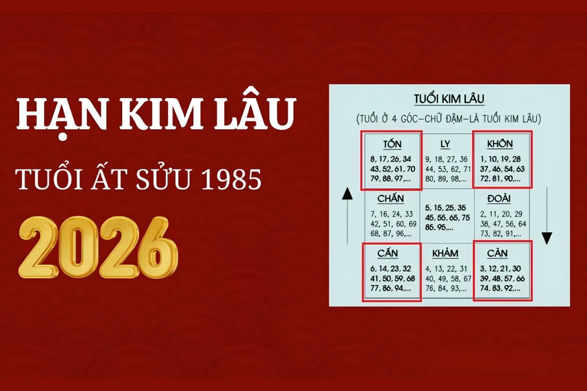 Gia chủ Ất Sửu 1985 có tuổi mụ 42 trong năm 2026 và phạm Kim Lâu Tử theo cách tính phong thủy truyền thống  (Ảnh: Sưu tầm)