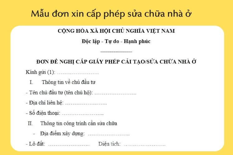 Nắm rõ thủ tục xin giấy phép sửa chữa nhà giúp quá trình chuẩn bị hồ sơ và xin phép diễn ra thuận lợi hơn (Ảnh: Sưu tầm)