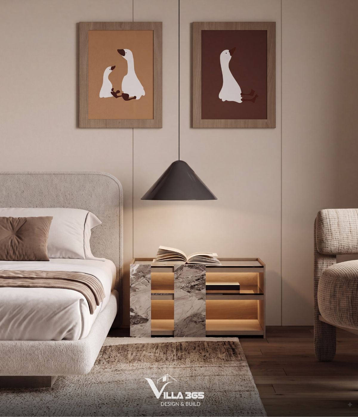 Thiết kế nội thất Giao Villa: Không gian giao hòa giữa vẻ đẹp đương đại và nếp nhà truyền thống 8 Những chi tiết nhấn nhá được tiết chế để không tạo cảm giác rối mắt