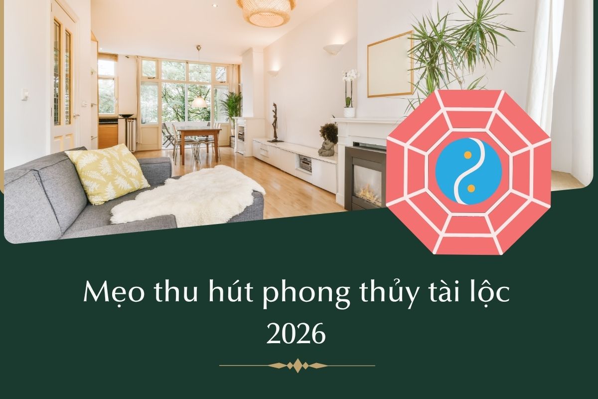 Mẹo thu hút phong thủy tài lộc, may mắn, thịnh vượng cho gia chủ 2026 1 Gợi ý những cách ứng dụng phong thủy tài lộc đơn giản trong nhà, giúp không gian thêm hài hòa, thông thoáng và giàu sinh khí (Ảnh: Sưu tầm)