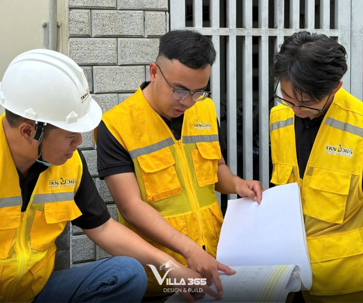 Villa 365 khảo sát kỹ hiện trạng trước khi triển khai kiến trúc biệt thự Đồng Nai, giúp phương án phù hợp đặc điểm khu đất và yêu cầu xây dựng thực tế 