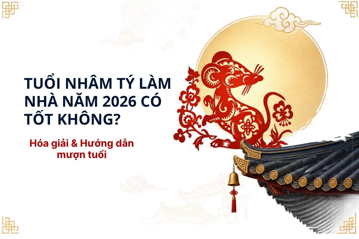 Tuổi Nhâm Tý làm nhà năm 2026 cần xem kỹ Tam Tai, Kim Lâu, Hoang Ốc và Thái Tuế trước khi quyết định động thổ (Ảnh: Sưu tầm)